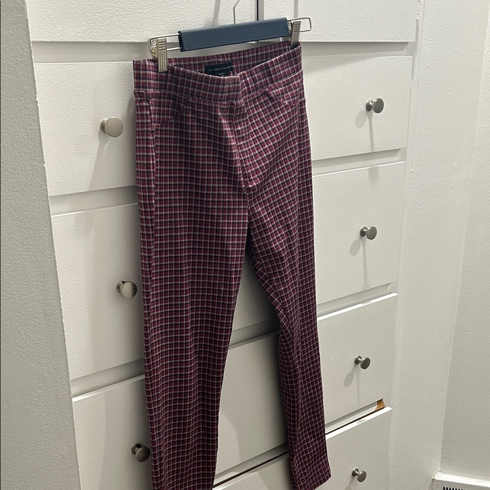 Sanctuary Women's Plaid Leggings - purple, pink, gray, red.  Ankle length